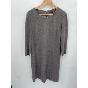 PESERICO Herringbone Shift Dress // 46 (US Size 10)